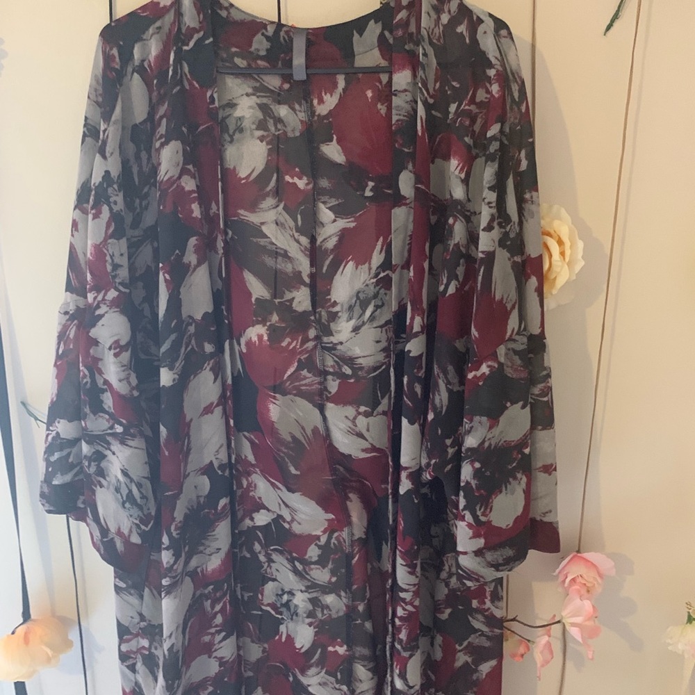 Tricolored kimono